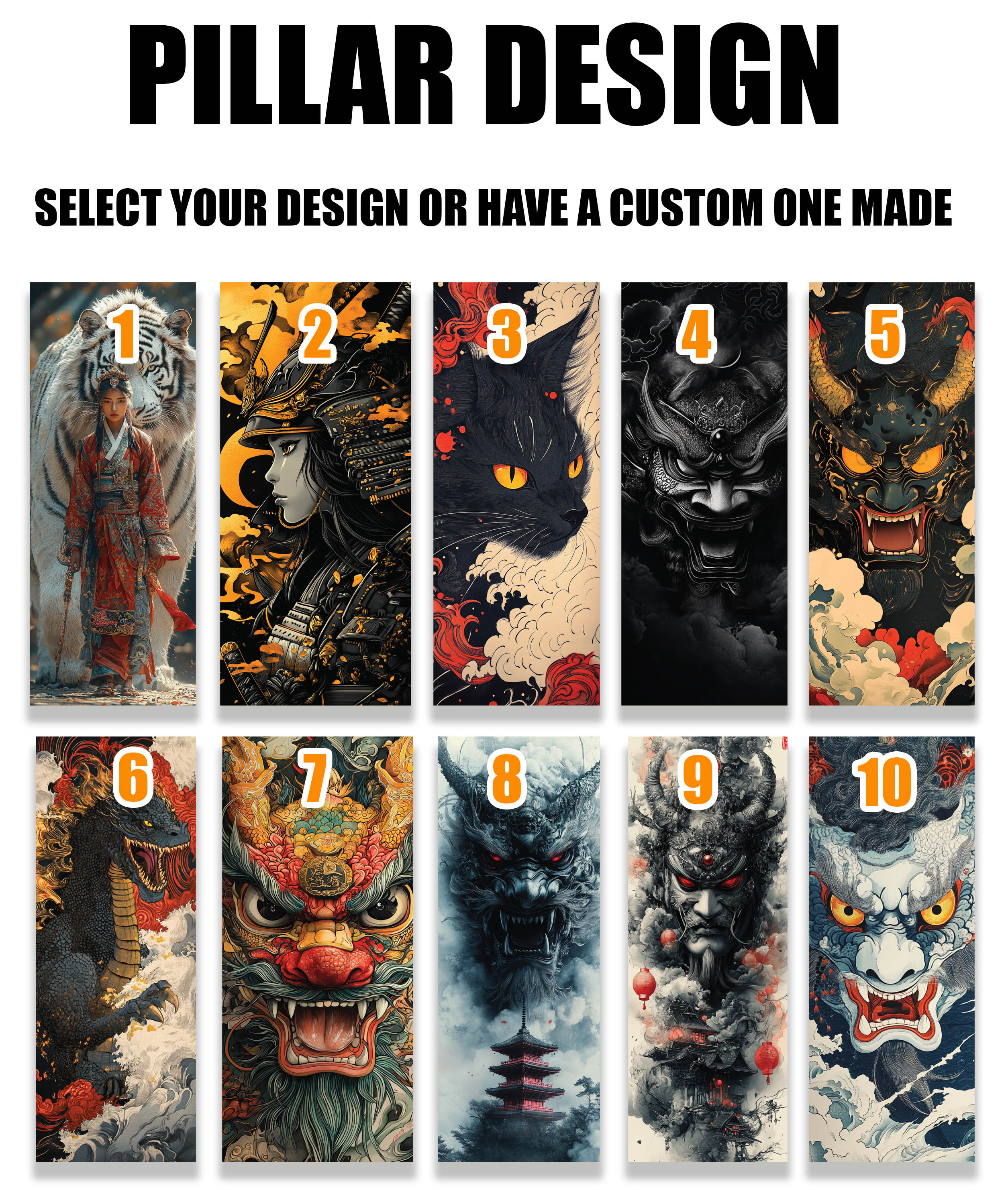 Japanese Artwork Car Door Vinyl Graphic | Jeep Decal Store