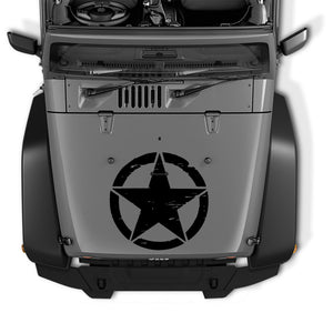 Distressed Alpha Romeo Military Star Vinyl Transfer Decal