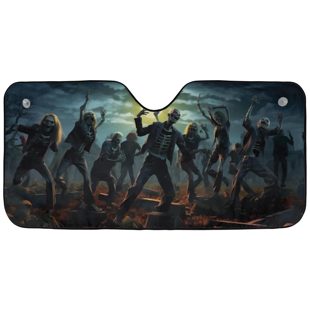 Zombie Dance Windshield Sunshade | Universal | Jeep Decal Store