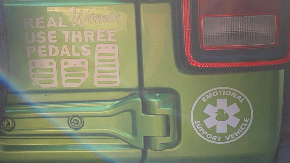 Funny offroad stickers for Jeep, Bronco, and trucks