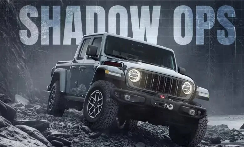 The 2026 Jeep Gladiator Shadow Ops Limited Edition, a factory blackout Rubicon special edition. Photo: Jeep