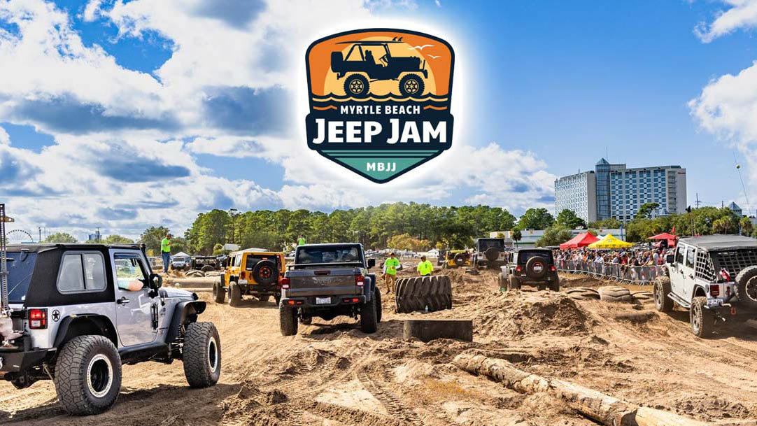 Jeeps gathered at the Myrtle Beach Jeep Jam, a three-day Halloween-weekend Jeep festival on the South Carolina coast