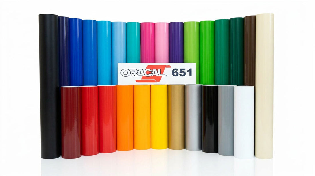 ORACAL 651 calendered vinyl rolls in multiple colors for Jeep decals