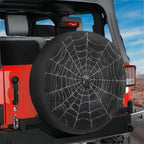 Spooky Spider Web Spare Tire Cover