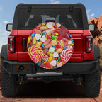 Sweet Ride Spare Tire Cover Candy Swirl Design