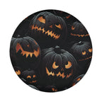 Halloween Shadow Pumpkin Patch spare tire cover product view of dark glowing pumpkin patch