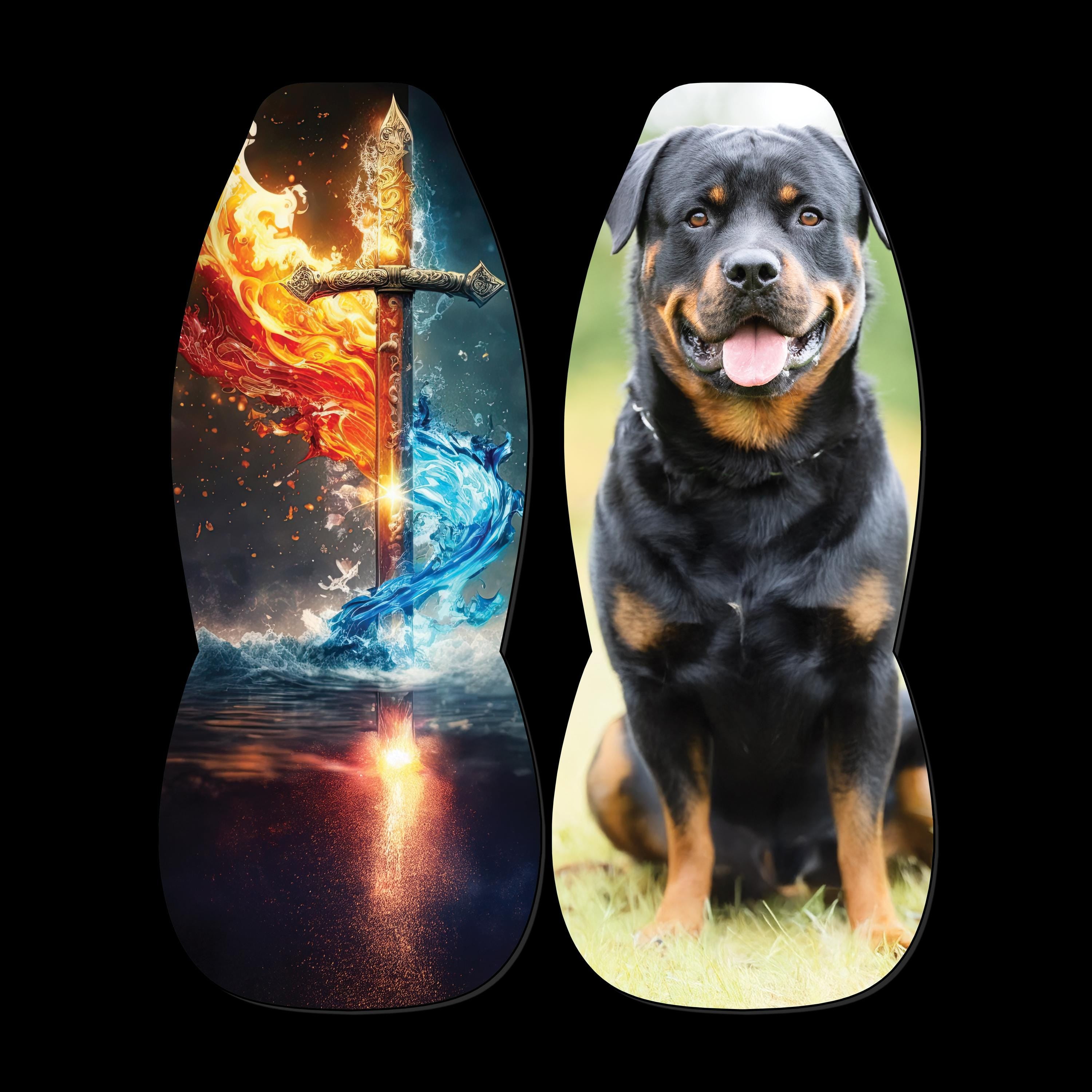Custom Car Seat Covers, Personalized Set of Two, Universal Fit for Cars, SUVs and Trucks