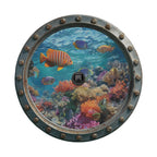 a vibrant underwater scene with a variety of colorful fish swimming amidst coral and other marine life.