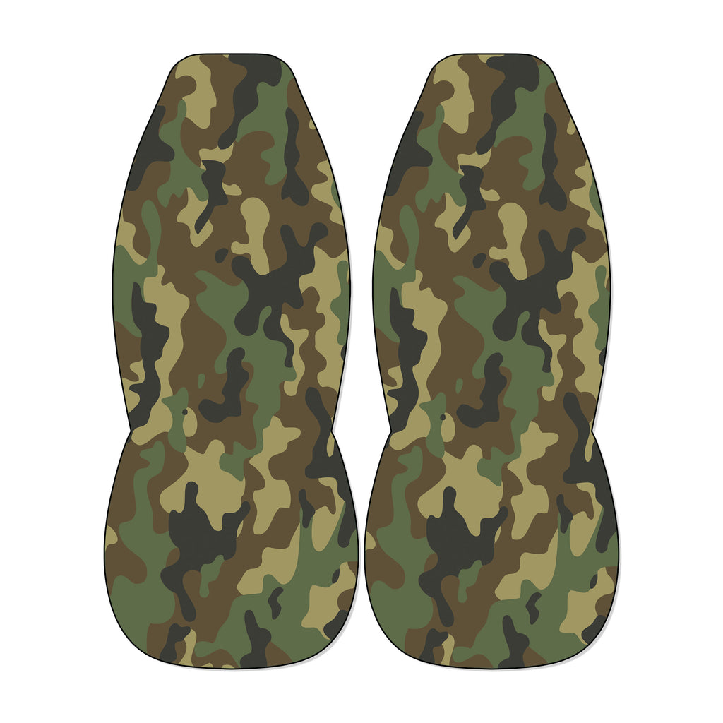 two identical camouflage-patterned objects, which appear to be military-style coverings or protective gear.