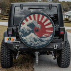 Rising Wave Sunburst Spare Tire Cover