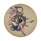 US Navy Pin-Up Girl Anchor Spare Tire Cover