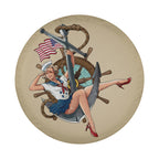 US Navy Pin-Up Girl Anchor Spare Tire Cover