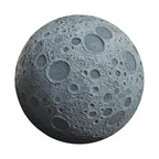 Dark Side of the Moon spare tire cover front view with photorealistic lunar surface graphic