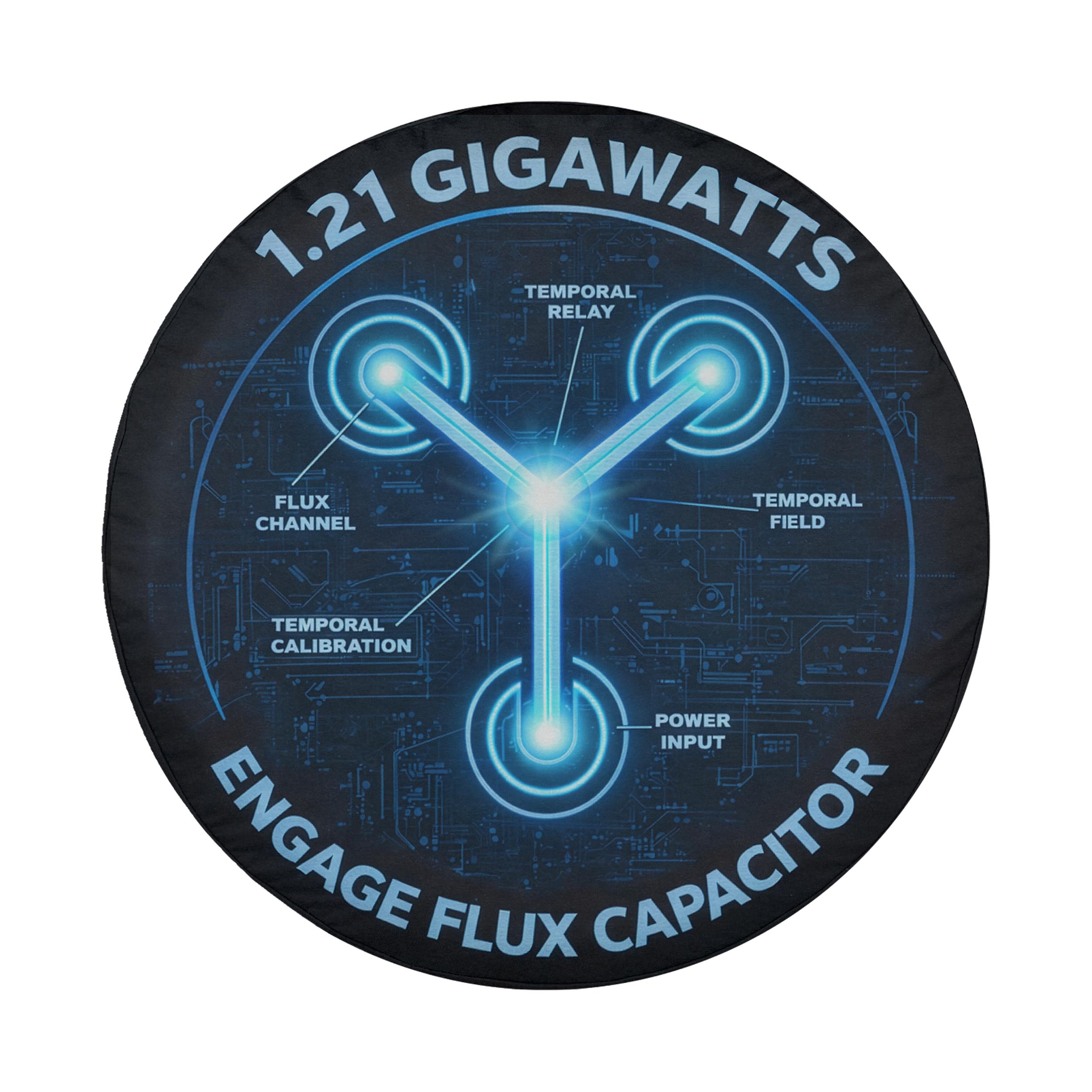 Flux Capacitor Spare Tire Cover | CDD Graffix | Jeep Decal Store