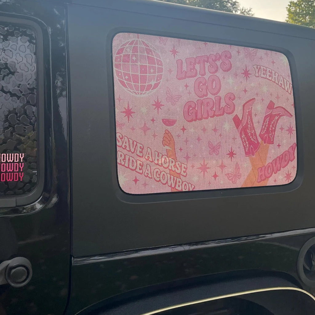 Design Your Own Custom Personalized Perforated See-Thru Window Decal Set for Jeep Wrangler 2007 - 2024+