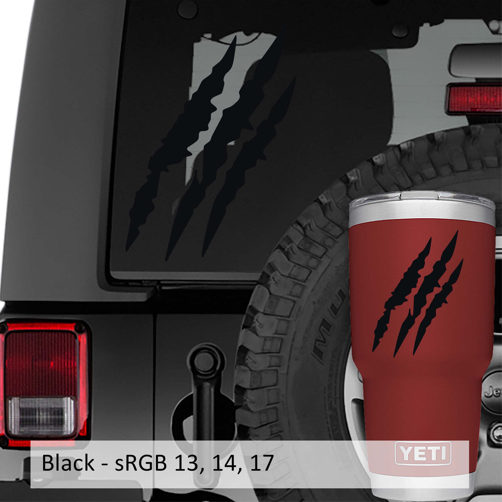 Claw Marks Vinyl Decal