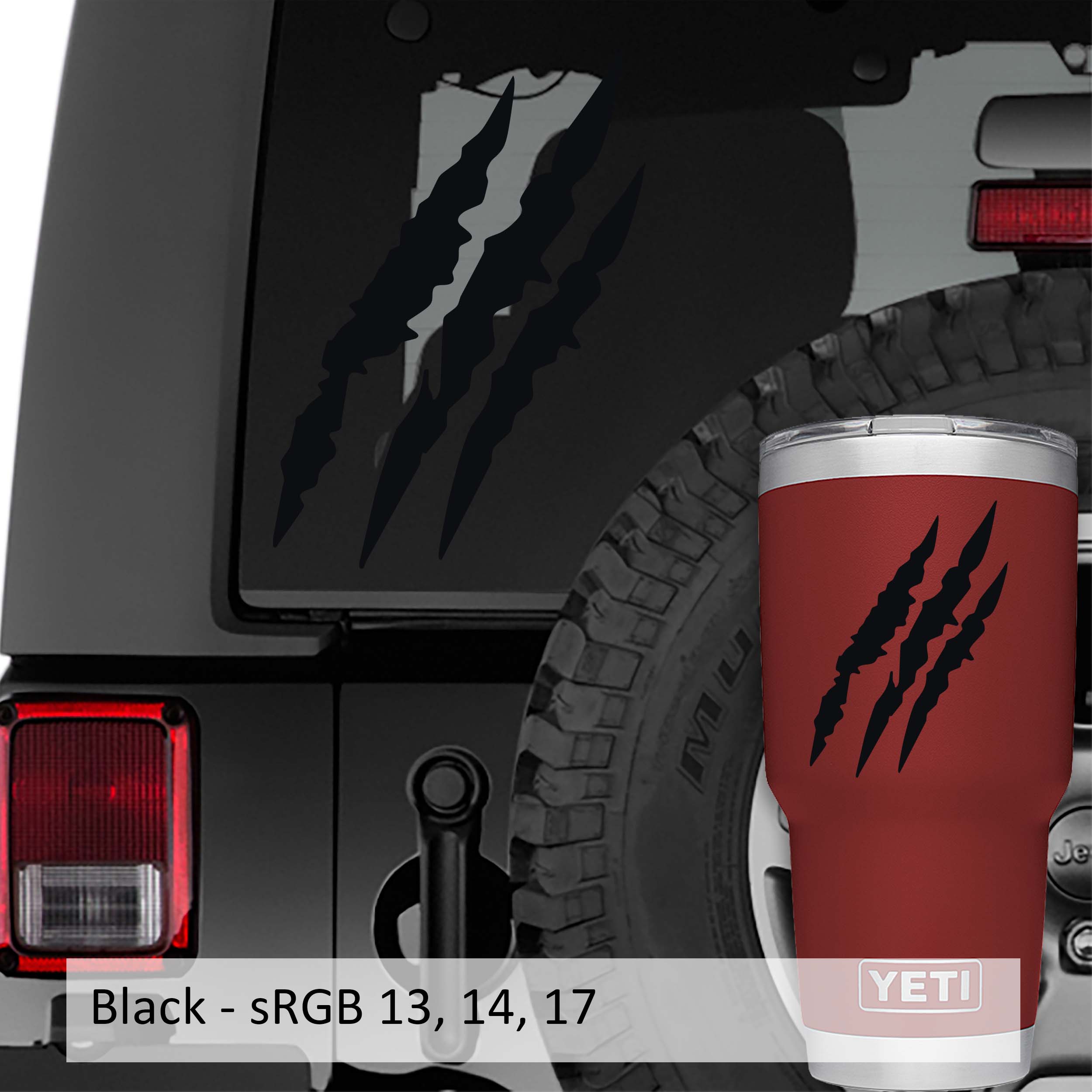 Claw Marks Vinyl Decal