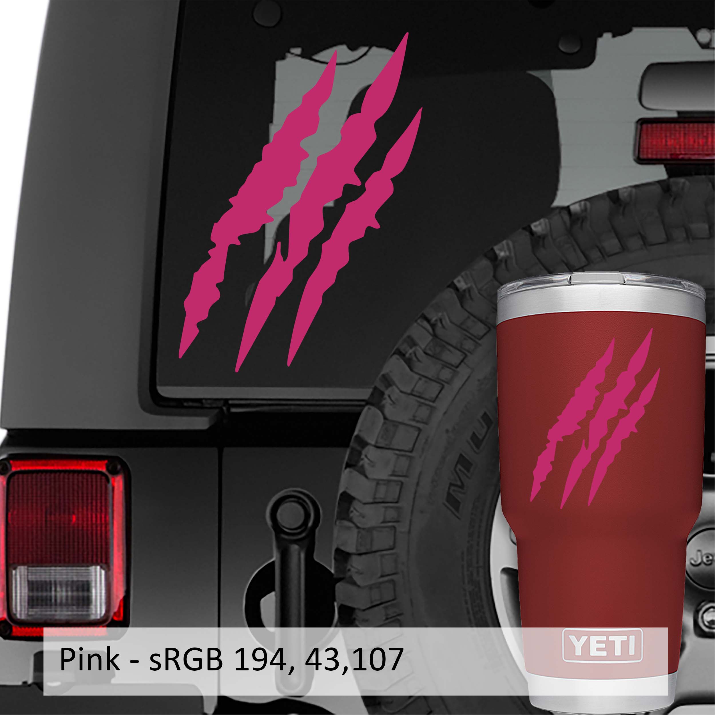 Claw Marks Vinyl Decal