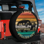 I Hate Pulling Out humorous camper RV spare tire cover with funny camping graphic and text