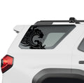 Japanese tidal wave rear quarter window vinyl decal in black on a 2025 Toyota 4Runner