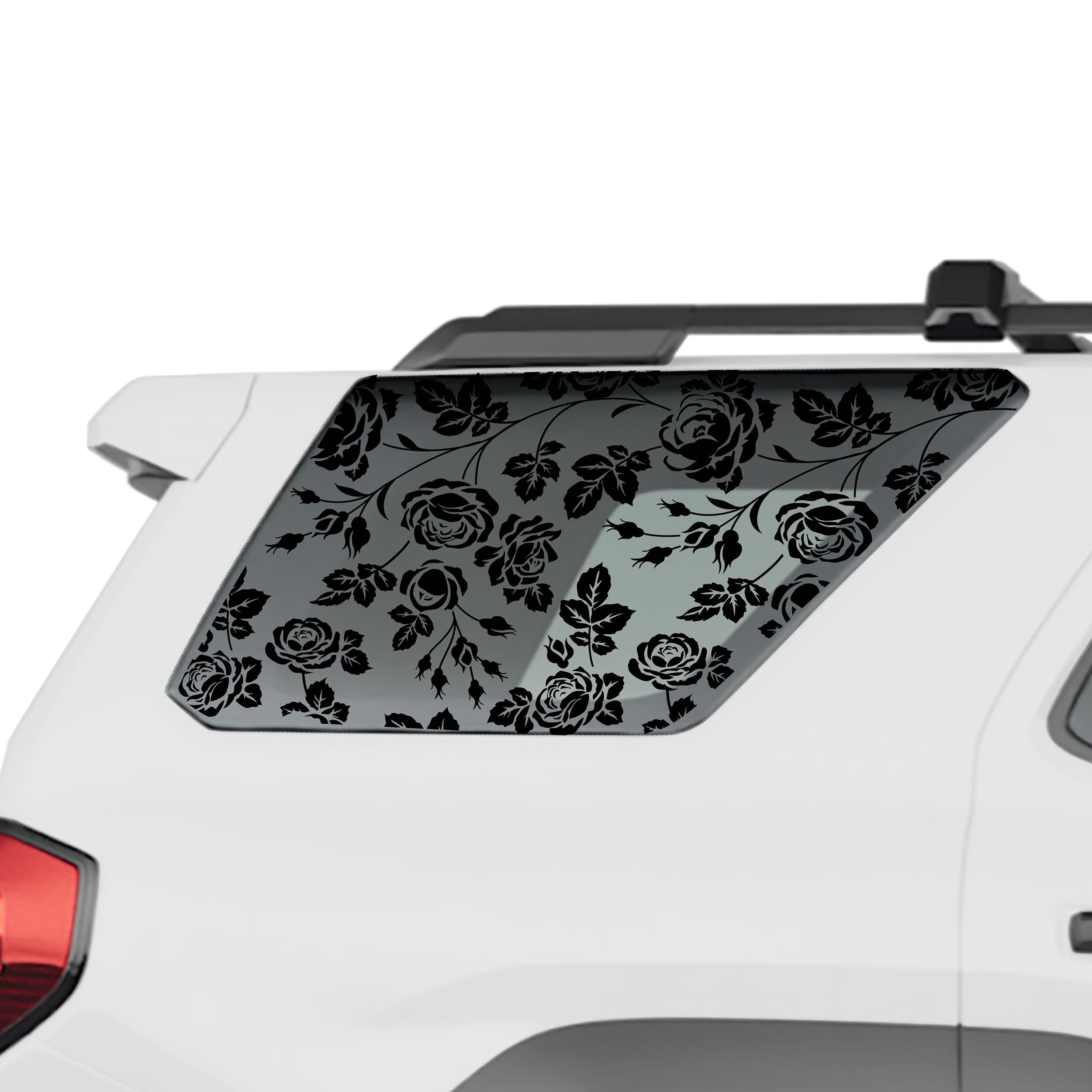 Rose Stem Swirl Flower Rear Quarter Window - Fits Toyota 4Runner Generation 6 2025 - Current