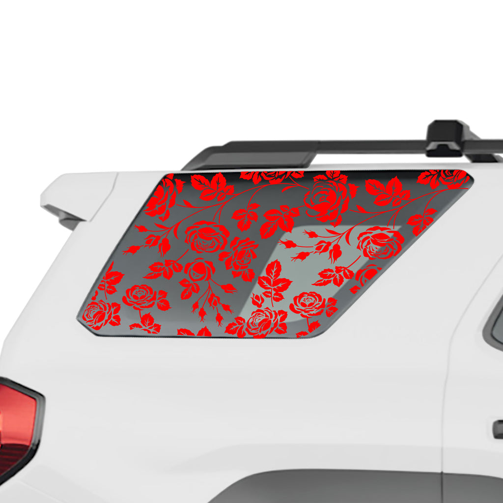 Rose Stem Swirl Flower Rear Quarter Window - Fits Toyota 4Runner Generation 6 2025 - Current