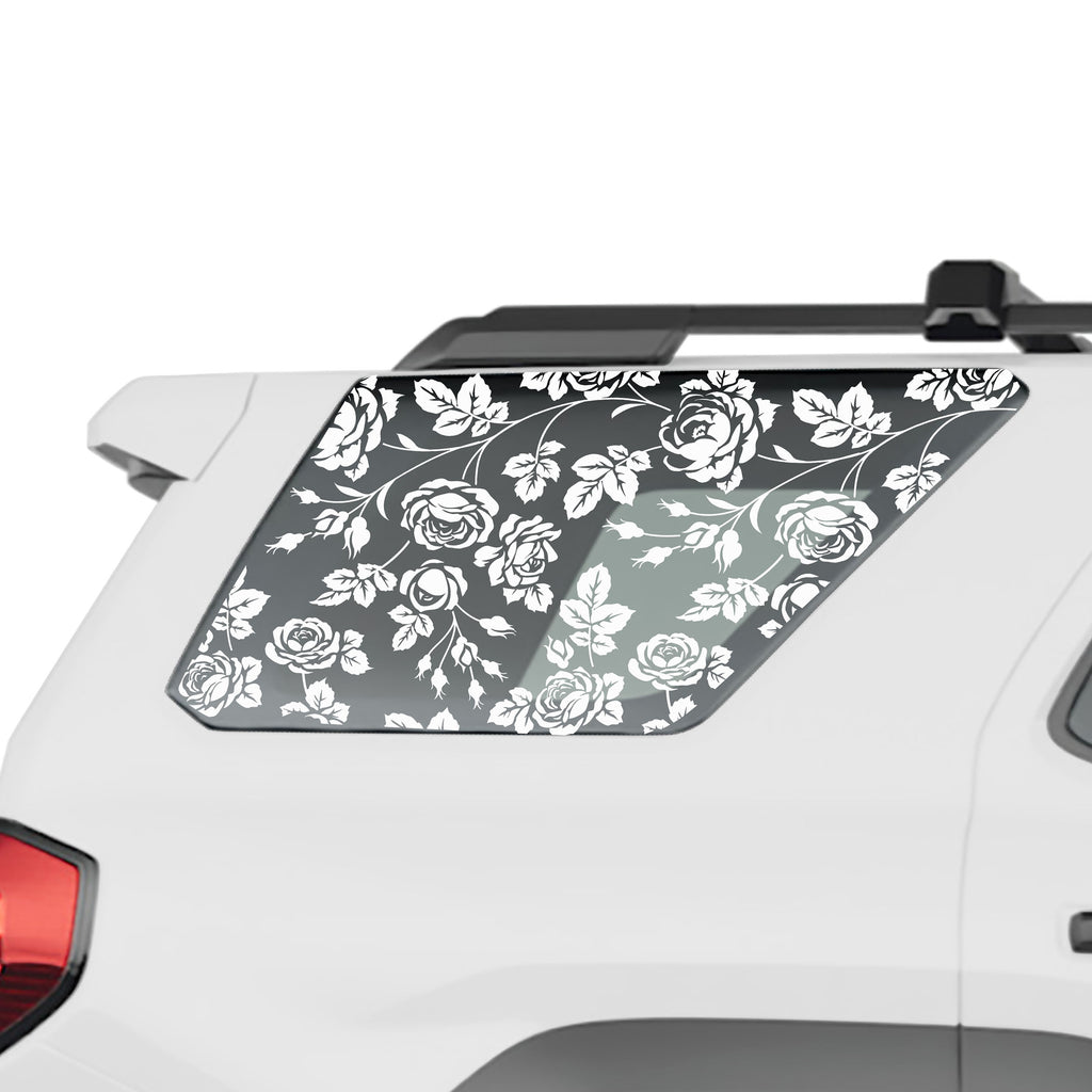 Rose Stem Swirl Flower Rear Quarter Window - Fits Toyota 4Runner Generation 6 2025 - Current
