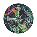 Tropical Compass Adventure spare tire cover flat product view of compass rose without camera hole