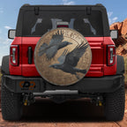 Hugin & Munin Norse Raven design printed spare tire cover with optional backup camera hole by Graffix