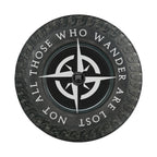 All-Terrain Wanderer spare tire cover fabric and grommet closeup detail
