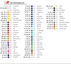Oracal 651 vinyl color chart, 63 colors for the custom windshield banner