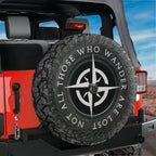 All-Terrain Wanderer adventure spare tire cover with rugged outdoor design