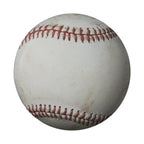 Baseball spare tire cover side view showing fabric grommet construction and trim detail