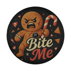 Christmas Bite Me Angry Gingerbread Man Spare Tire Cover