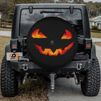 Halloween Jack-O'-Lantern Spare Tire Cover
