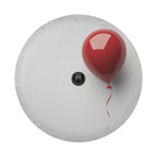 Floating Red Balloon design printed spare tire cover with optional backup camera hole by Graffix