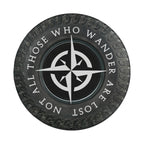 All-Terrain Wanderer spare tire cover lifestyle shot on SUV outdoors