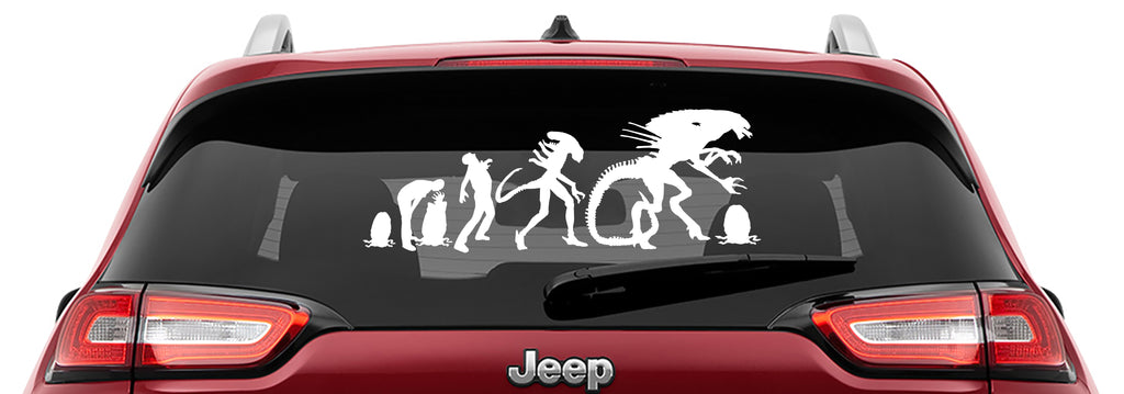 Evolution of Alien Xenomorph Queen Vinyl Decal