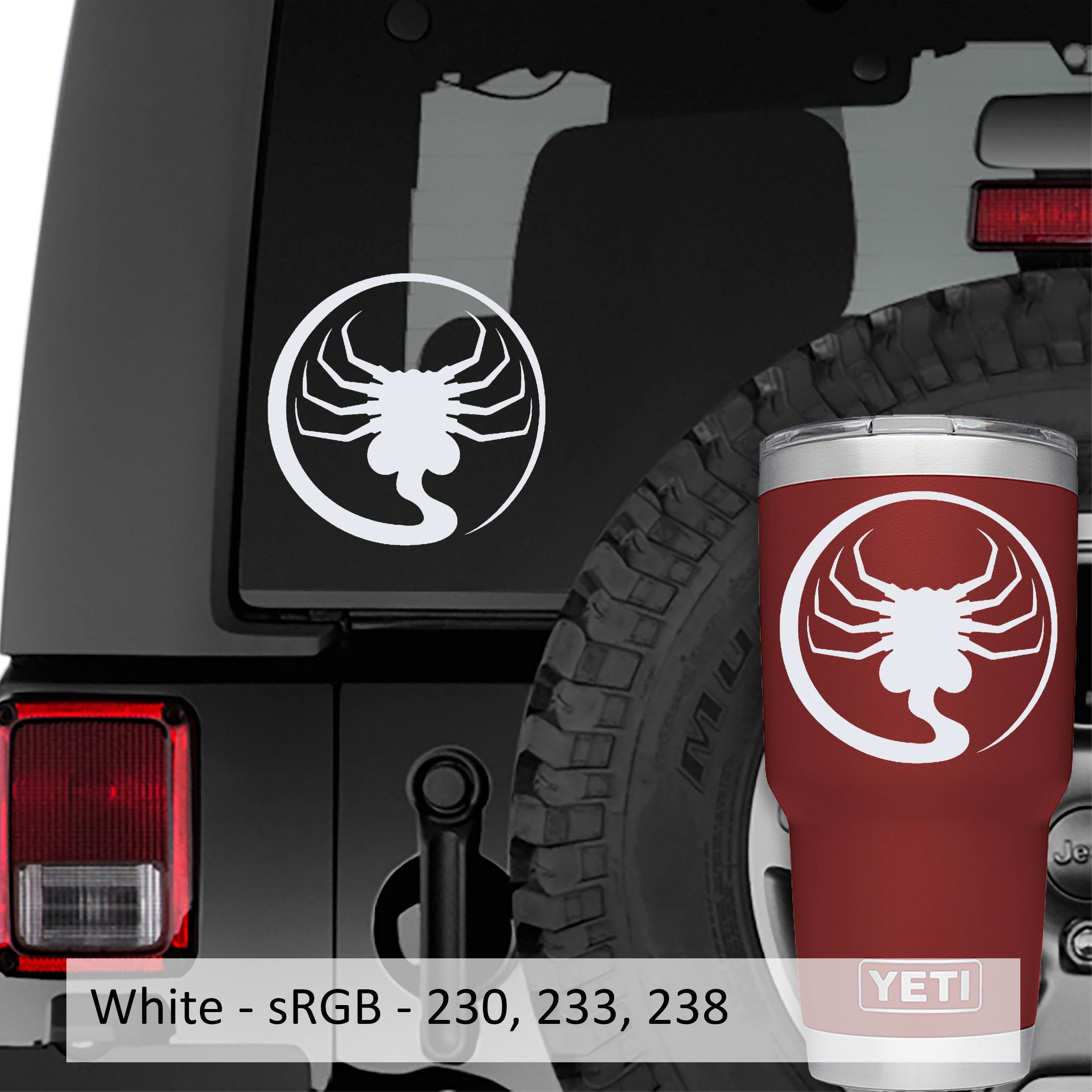 Aliens Facehugger Xenomorph Vinyl Decal Sticker
