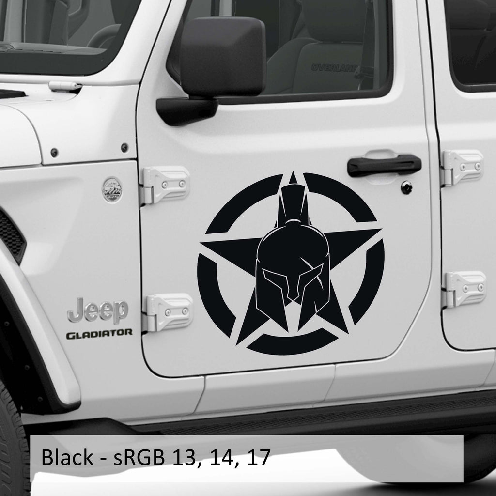 Gladiator Alpha Romeo Military Star Vinyl Decal