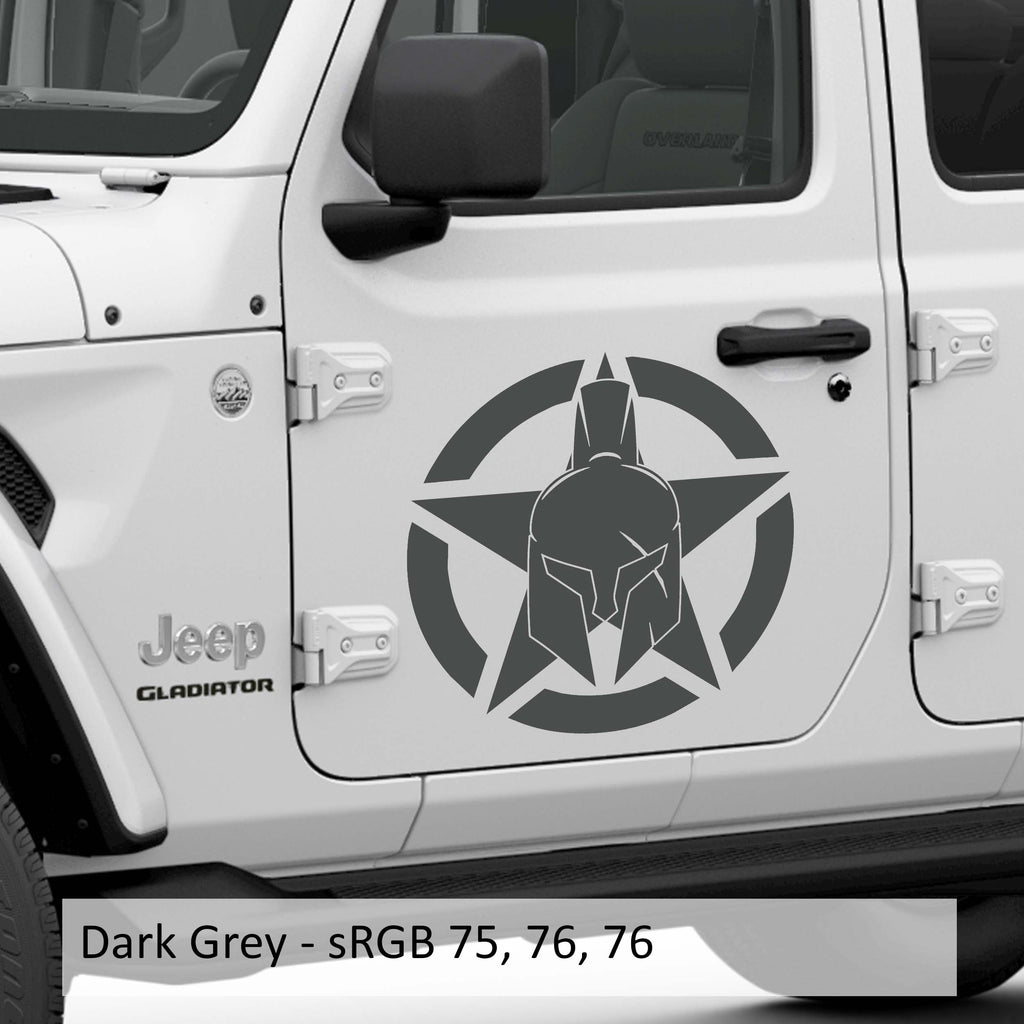 Gladiator Alpha Romeo Military Star Vinyl Decal