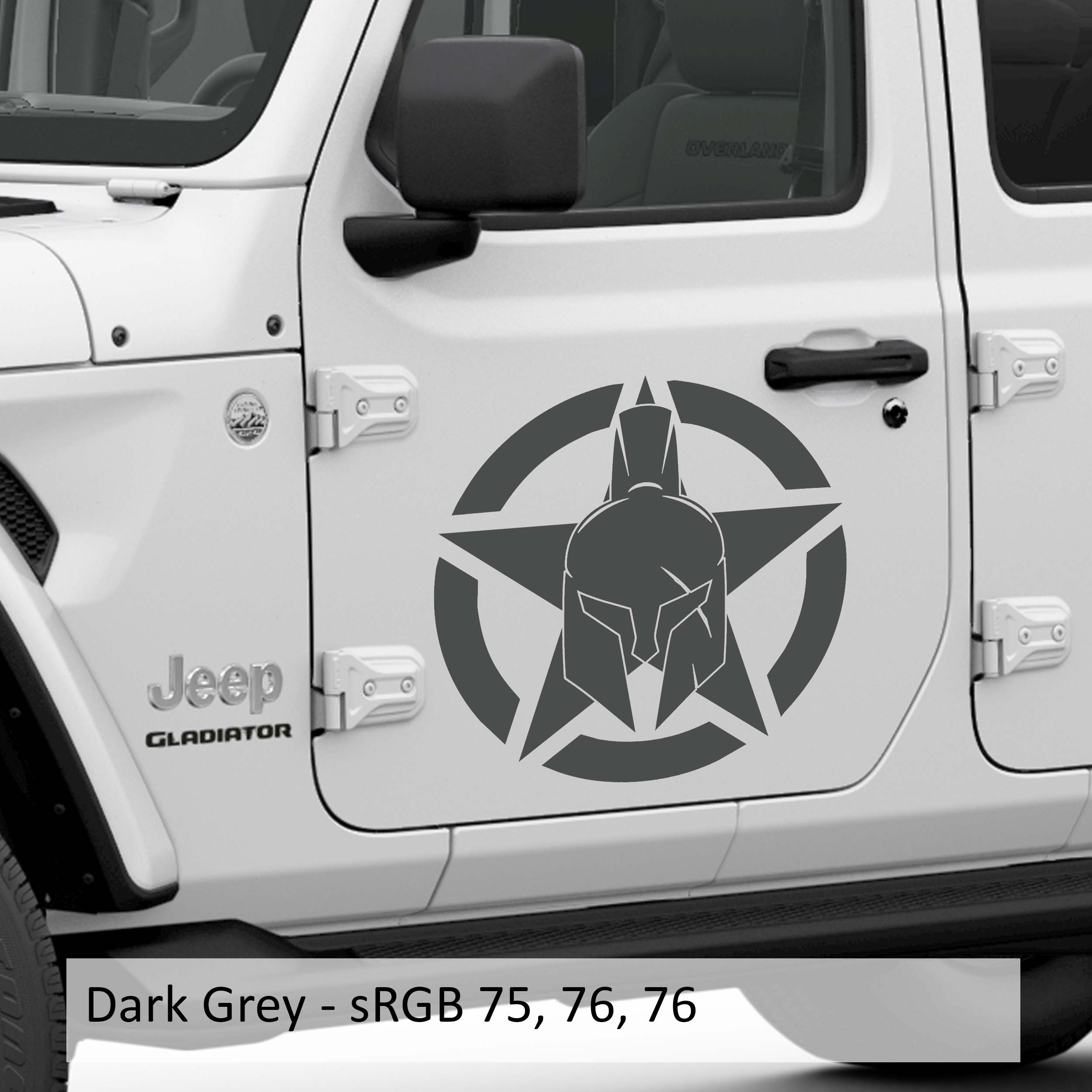 Gladiator Alpha Romeo Military Star Vinyl Decal