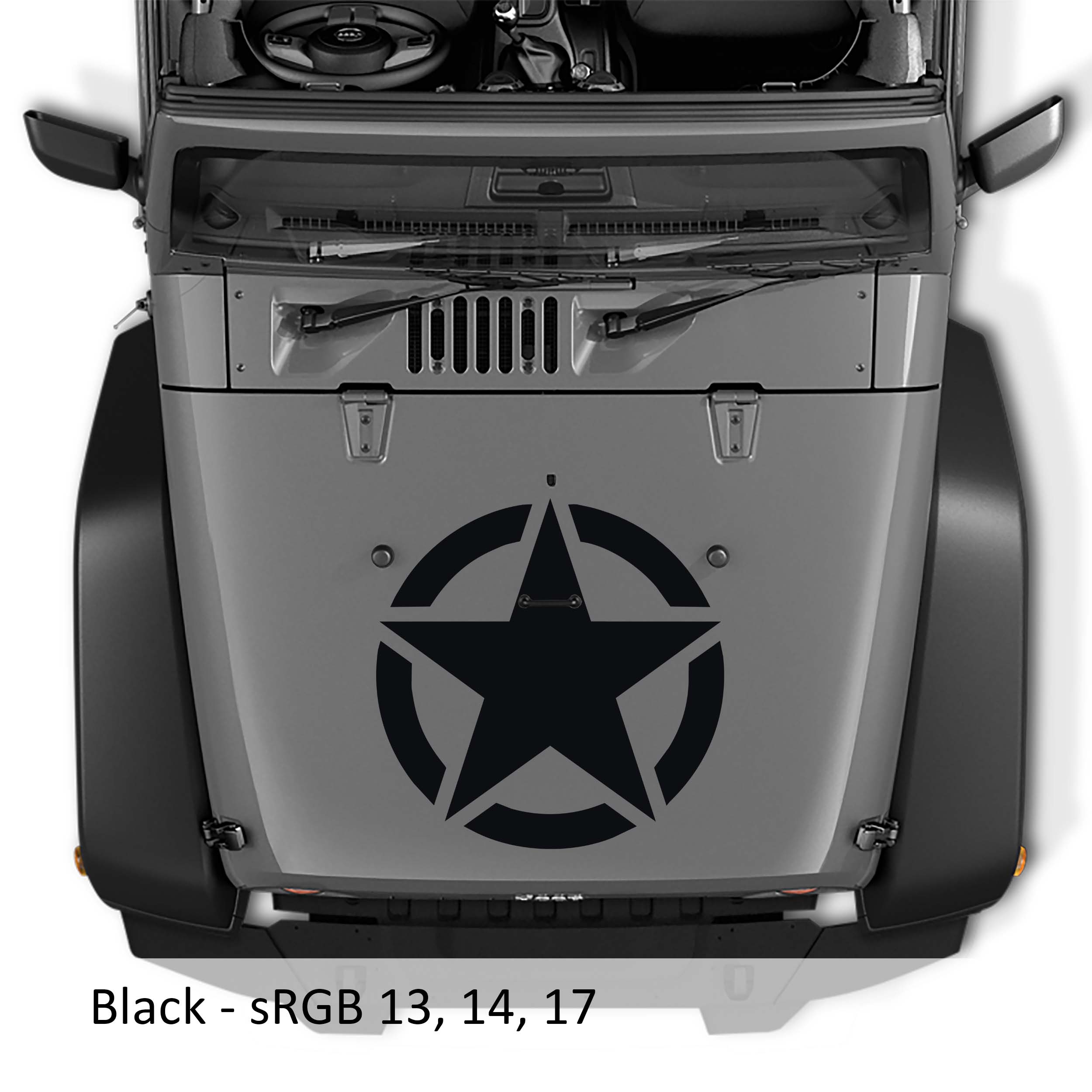 Alpha Romeo Military Star Vinyl Decal
