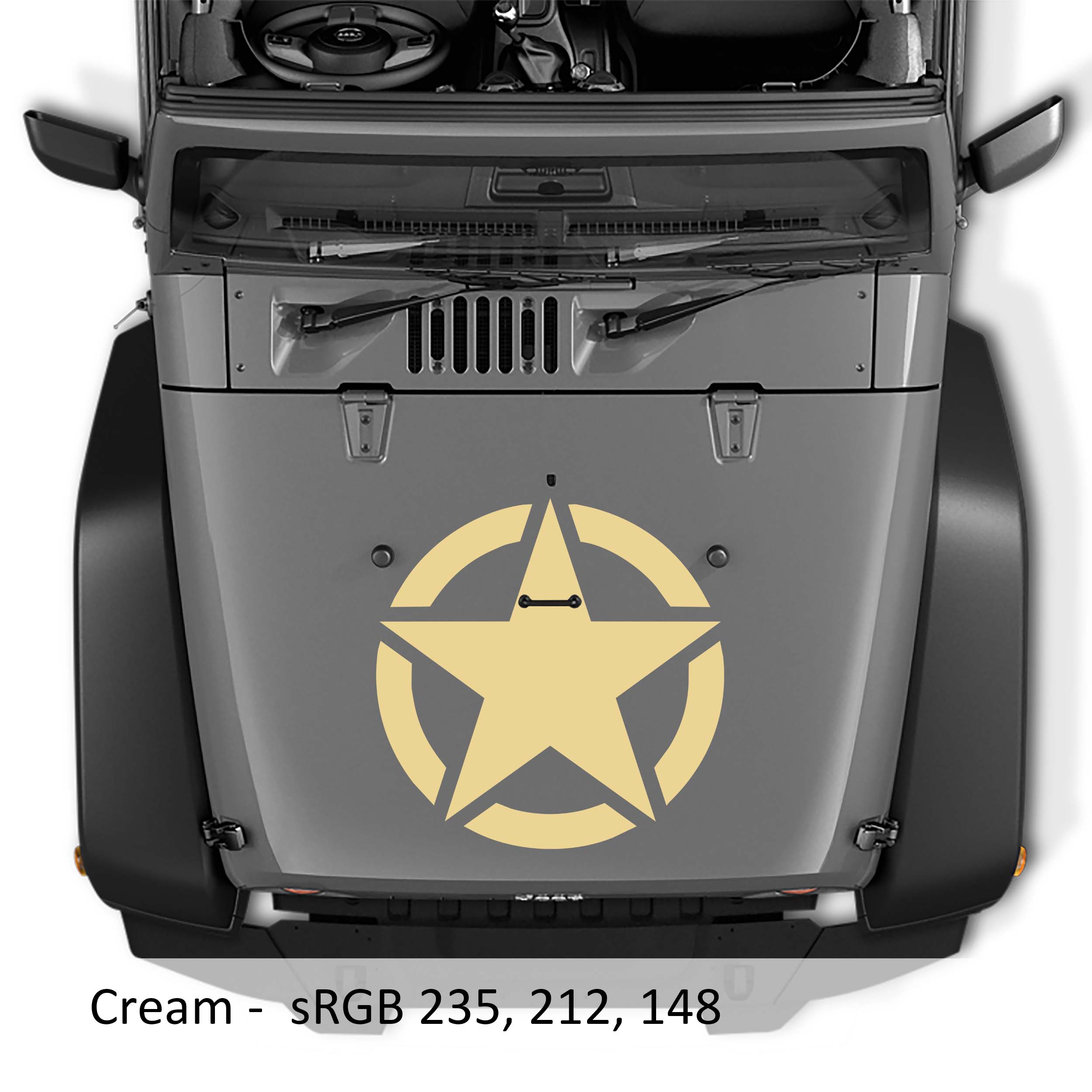 Alpha Romeo Military Star Vinyl Decal