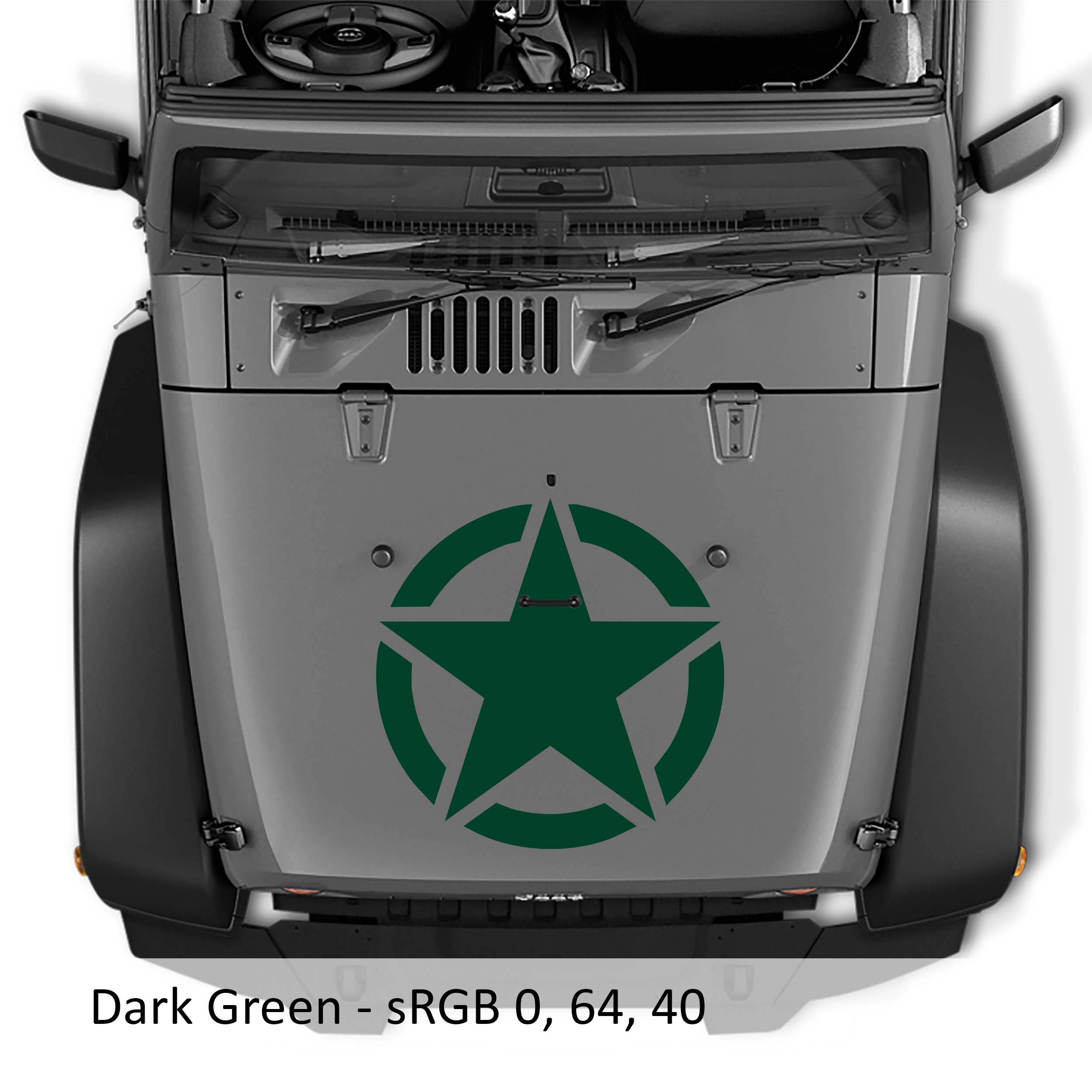 Alpha Romeo Military Star Vinyl Decal