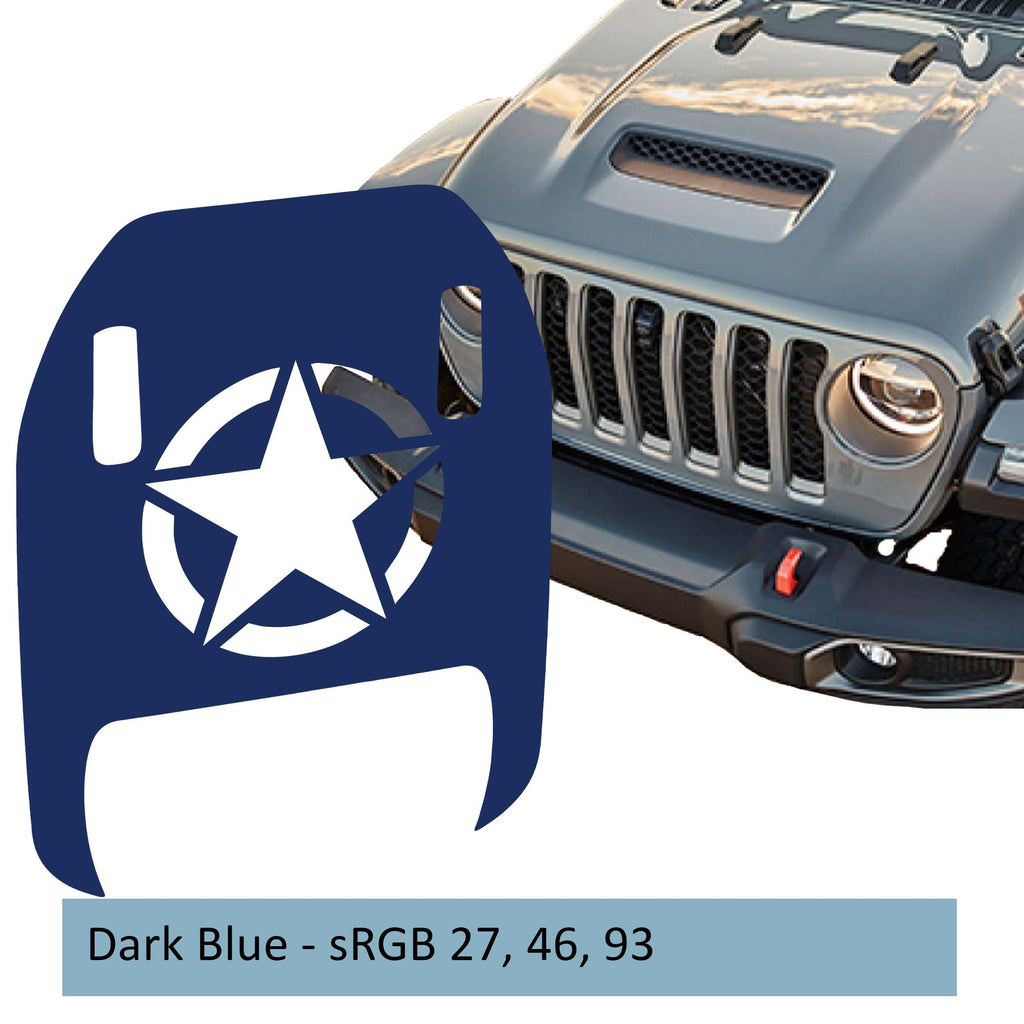 Alpha Romeo Clawed Foot Hood Decal - Fits 2018+ Wrangler JL Gladiator JT Mojave/392