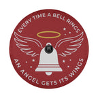 Angel Gets Its Wings Christmas spare tire cover with a backup camera hole