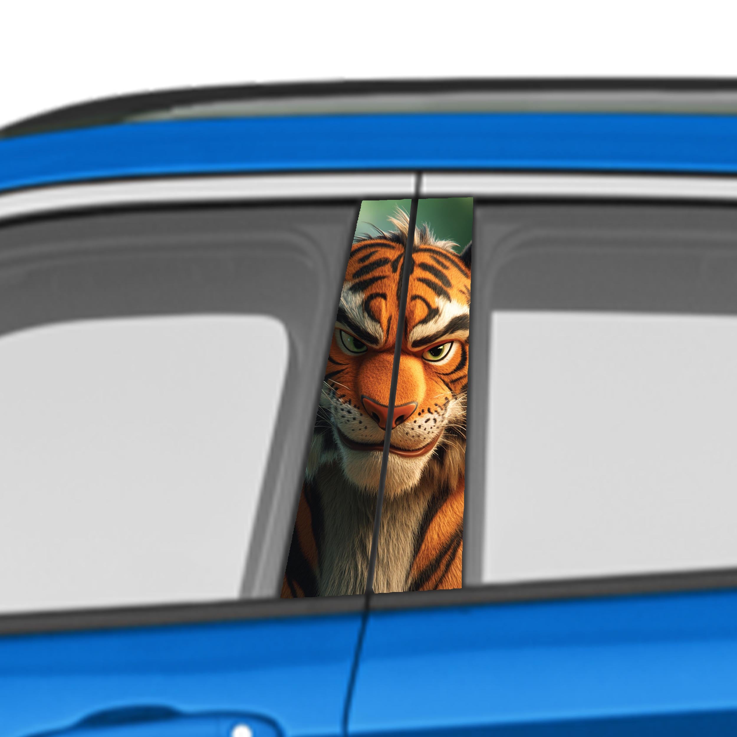 Animal Car Door Vinyl Graphic: Bold Livery Sticker for Pillar Panels Universal Fit