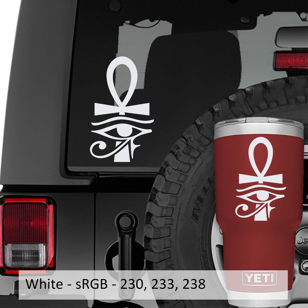 Egyptian Ankh Eye Horus Vinyl Decal