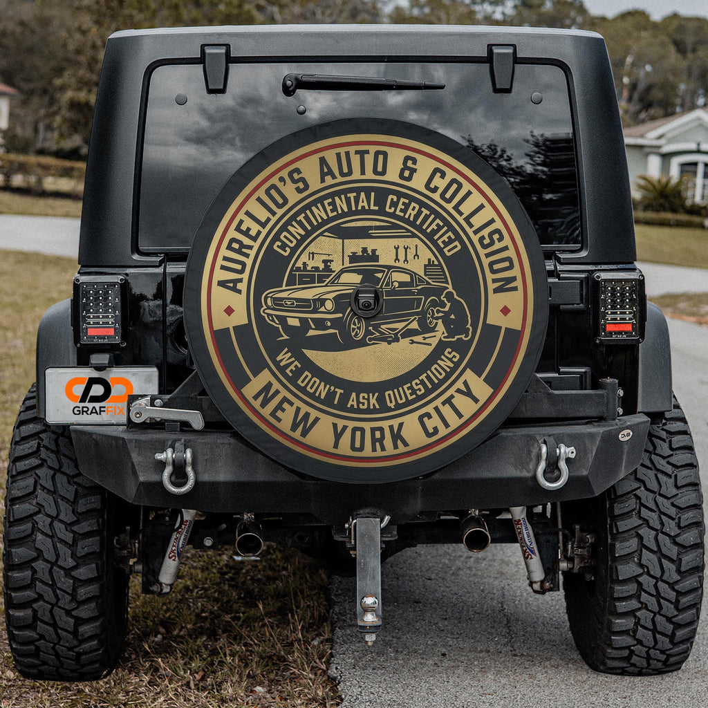 Aurelio Auto & Collision Spare Tire Cover
